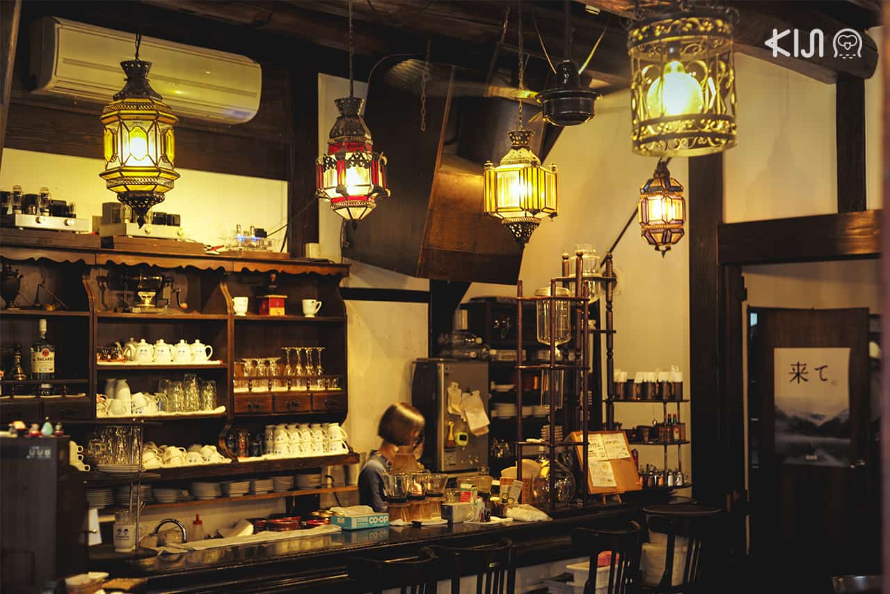 บรรยากาศภายในคาเฟ่ Aizu Ichibankan