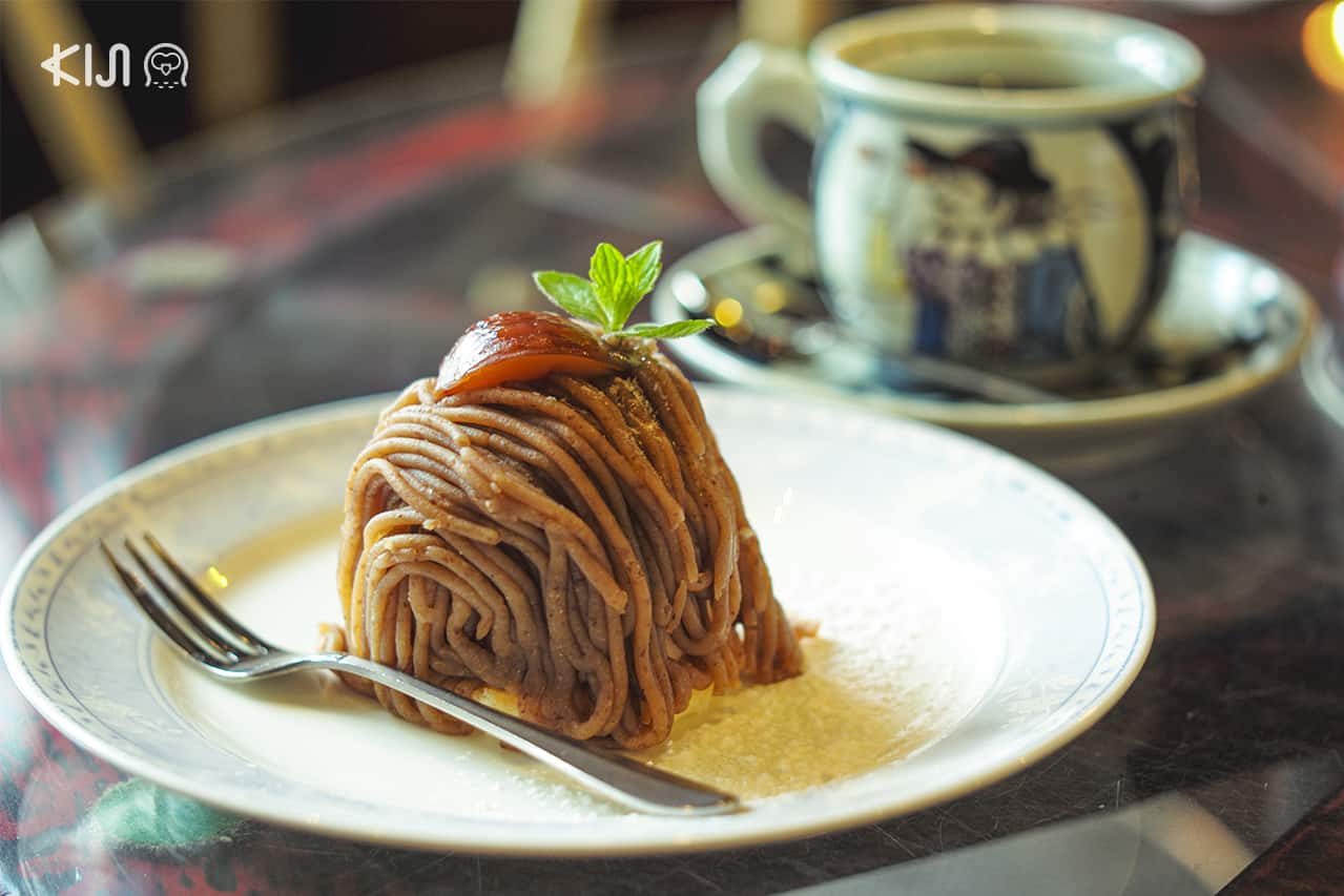 เมนูของหวานจากร้าน Kohikan Kura ไอสึวากามัตสึ จ.ฟุกุชิมะ