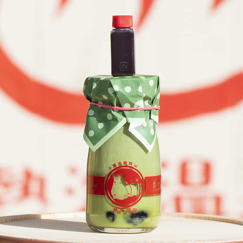 Atami Purin : พุดดิ้งมัทฉะเนื้อถั่วดำทันบะ+ซอสน้ำผึ้ง