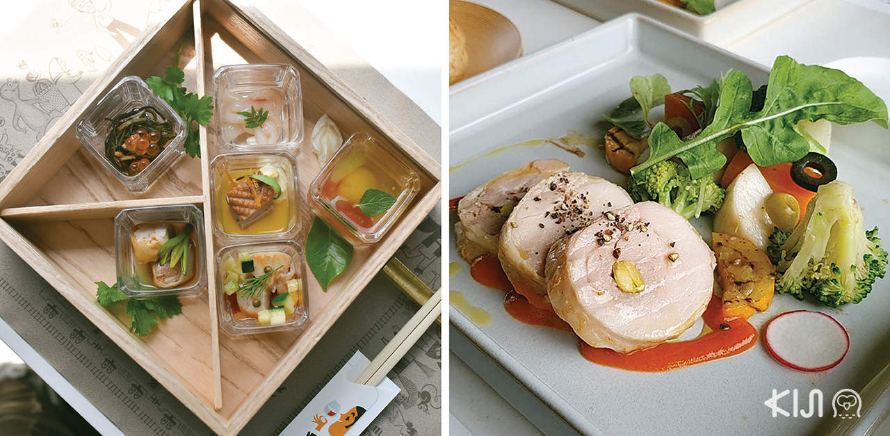 เมนูอาหารที่บริการบนรถไฟขบวน Tohoku Emotion