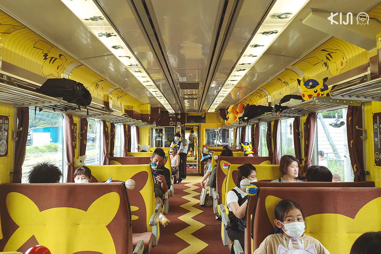 บรรยากาศภายในตู้โดยสาร POKÉMON with YOU Train