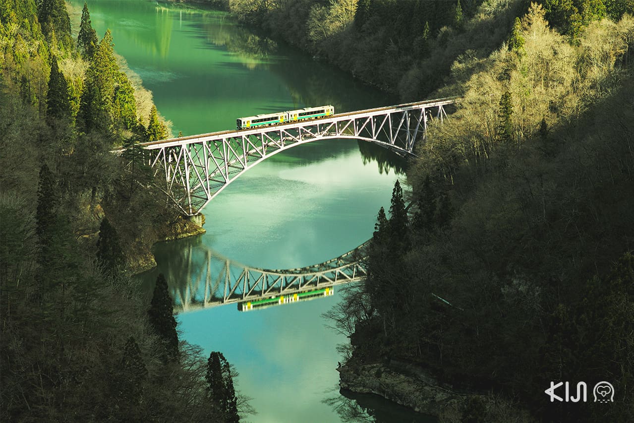 จุดชมวิว จ.ฟุกุชิมะ - Tadami River Bridge Viewpoint