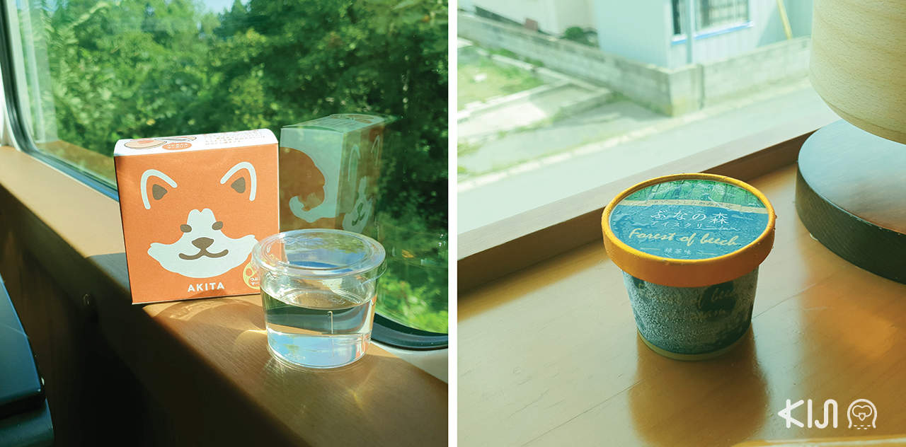 ของอร่อยบนรถไฟขบวน Resort Shirakami