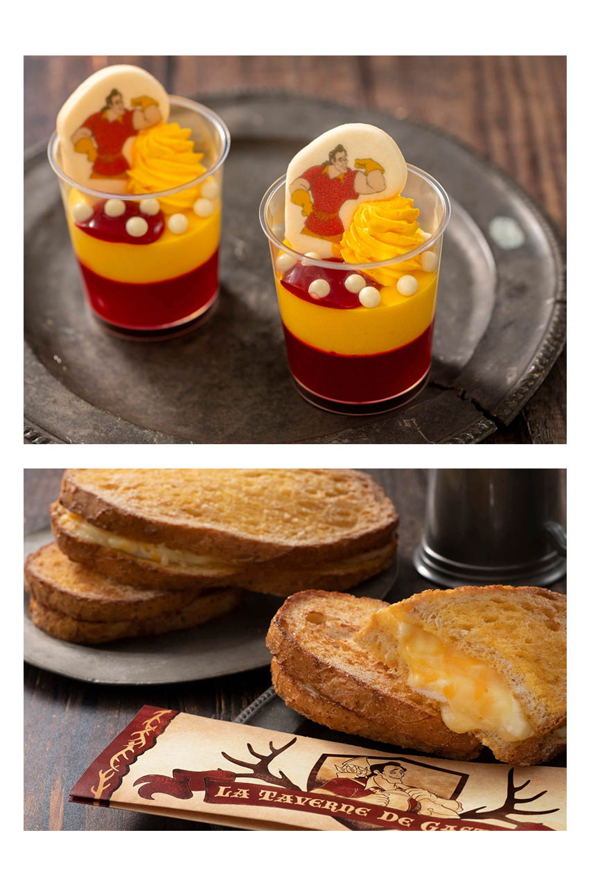 เมนูอาหารและขนมหวานต่างๆ ภายใน La Taverne de Gaston ร้านอาหารในธีม Beauty and the Beast โตเกียวดิสนีย์แลนด์