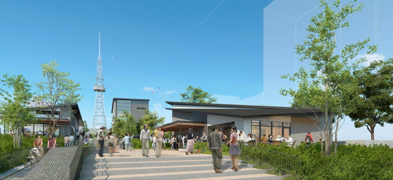 โซนร้านอาหารใน RAYARD Hisaya-odori Park 