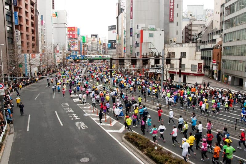 ภาพบรรยากาศภายในงาน Tokyo Marathon