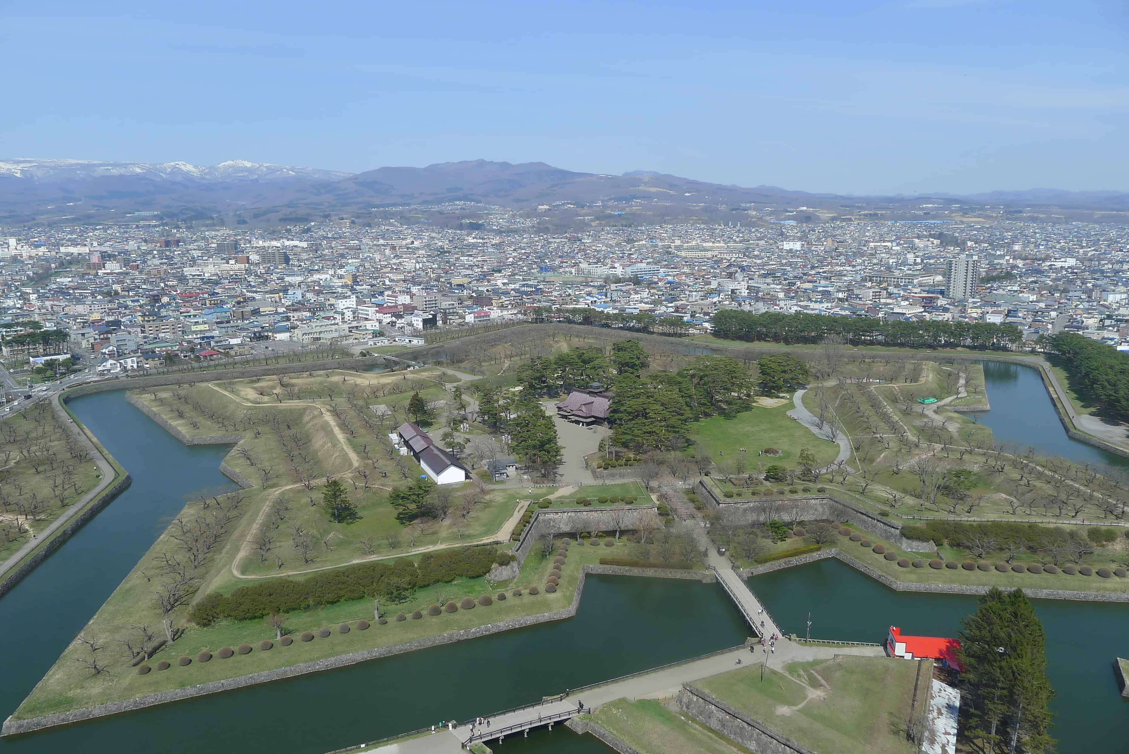ไฮไลท์ของงานป้อมห้าฉาก ที่มองลงมาจาก Goryokaku Tower