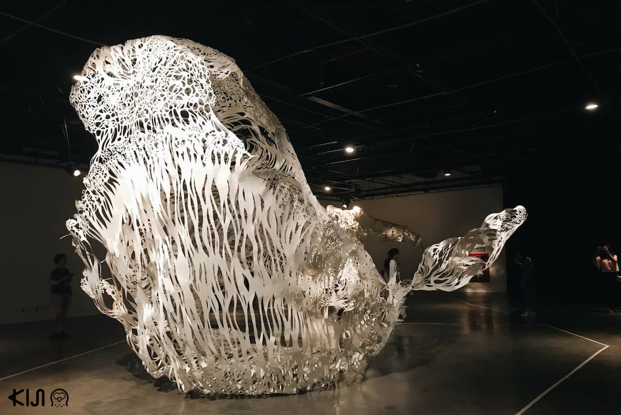 นิทรรศการ Shiro Japanese Paper Cut Sculpture Exhibition ผลงานตัดกระดาษวาชิ (washi) 