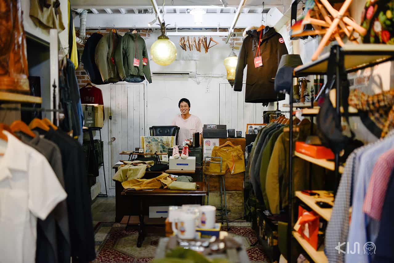 บรรยากาศด้านในร้าน Rin Selected Shop ย่าน Nakazakicho ในโอซาก้า 