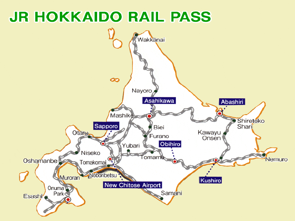ใช้ Hokkaido Rail Pass ที่ไหนได้บ้าง