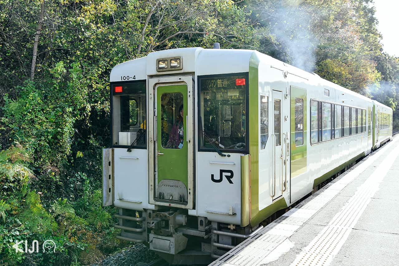 นั่งรถไฟ JR ไป หุบเขาเกบิเค (Geibikei Gorge)