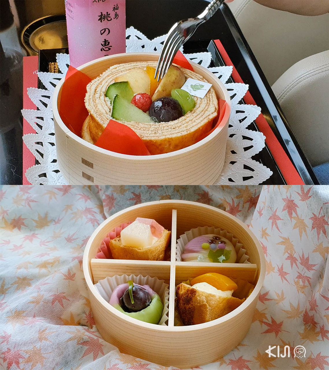 เมนูอาหารและขนมหวานบนขบวนรถไฟ Fruitea Fukushima