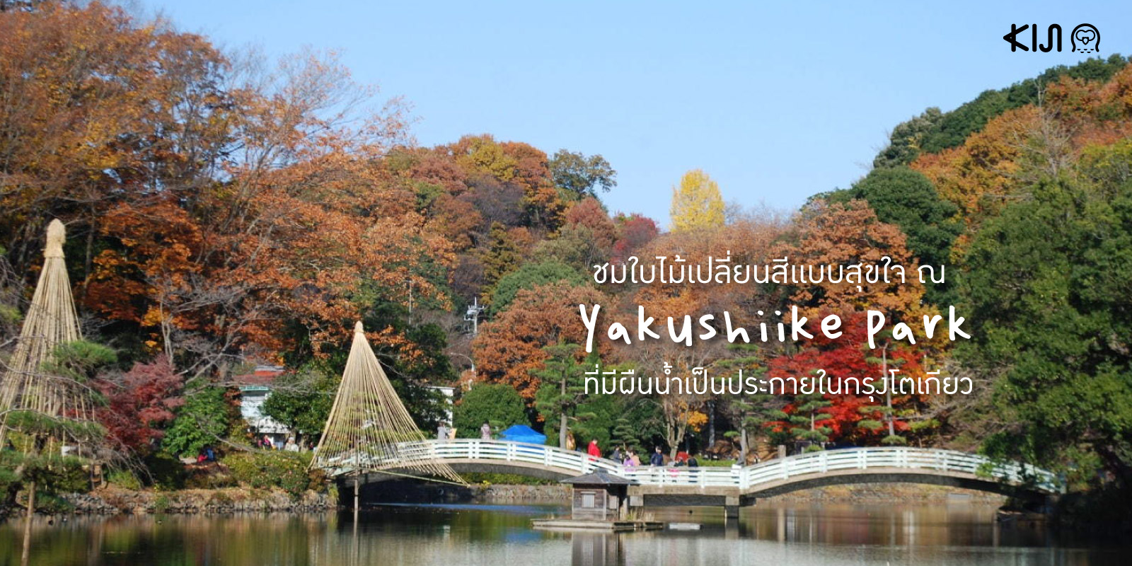 สวนสาธารณะ Yakushiike Park ช่วงฤดูใบไม้เปลี่ยนสี