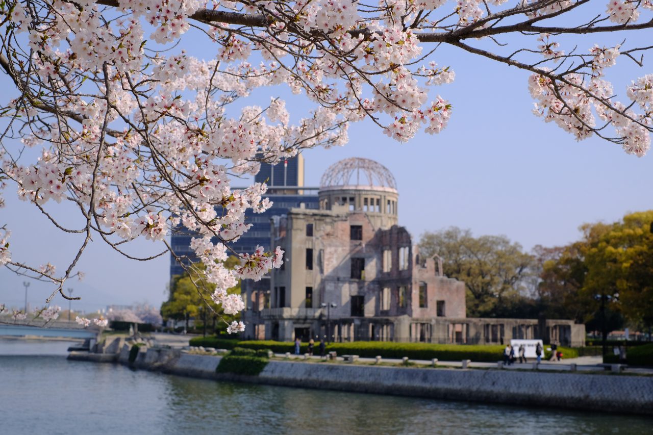 จุด ชมซากุระ ใน ญี่ปุ่น - สวนอนุสรณ์สันติภาพฮิโรชิม่า (Hiroshima Peace Memorial Park)