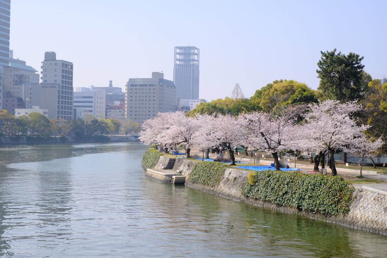 จุดชมซากุระใน จ.ฮิโรชิม่า - สวนอนุสรณ์สันติภาพฮิโรชิม่า (Hiroshima Peace Memorial Park)