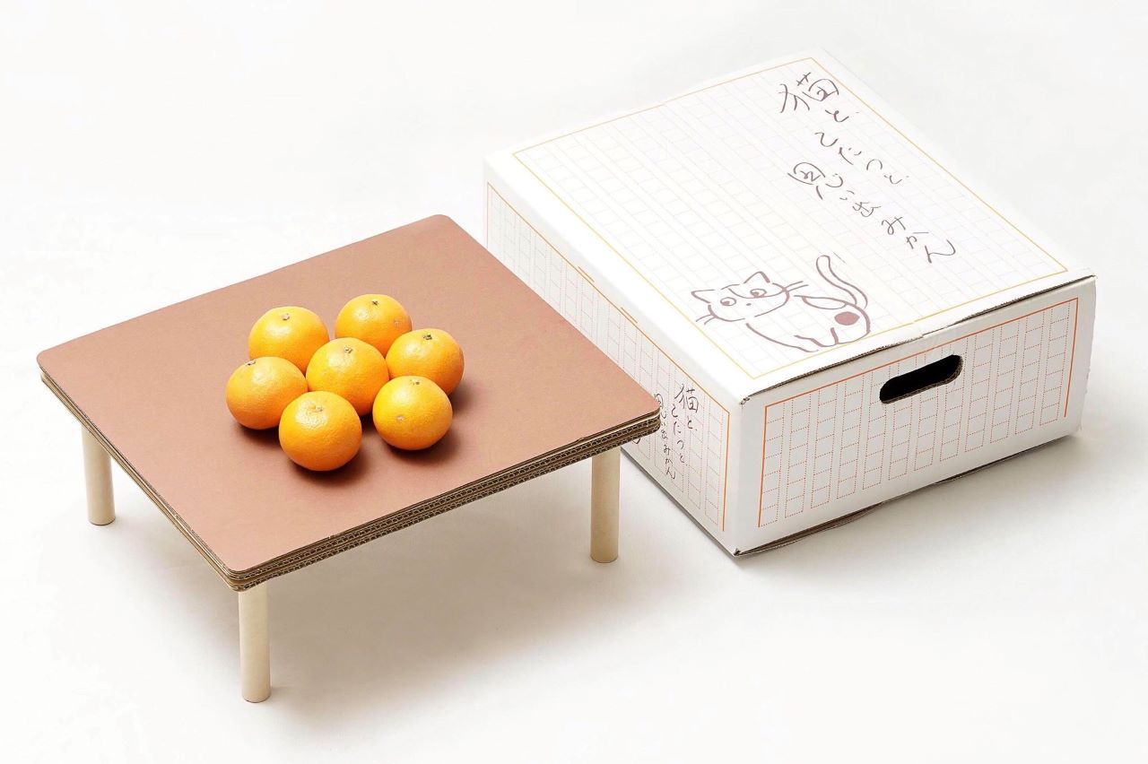 กล่องส้ม Mikan Nakatx แพ็กเกจ Cats Kotatsu Mikan