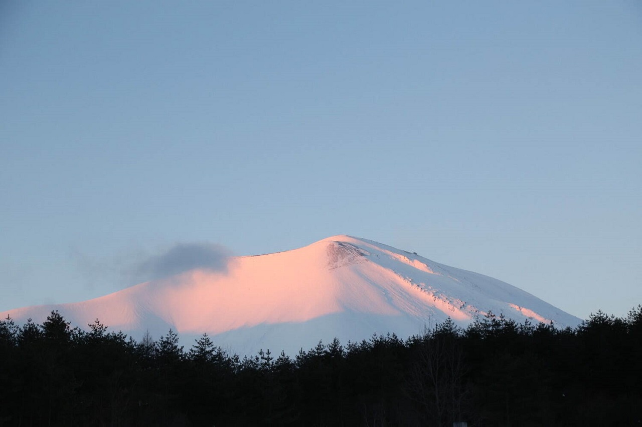 ภูเขาอาซามะ Mt. Asama ภูเขาไฟ รุ่งสาง