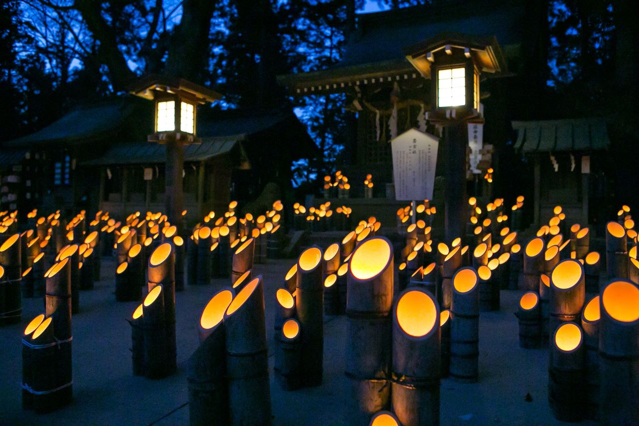 Festival in Usuki อุสุกิ แสงทียนไม้ไผ่