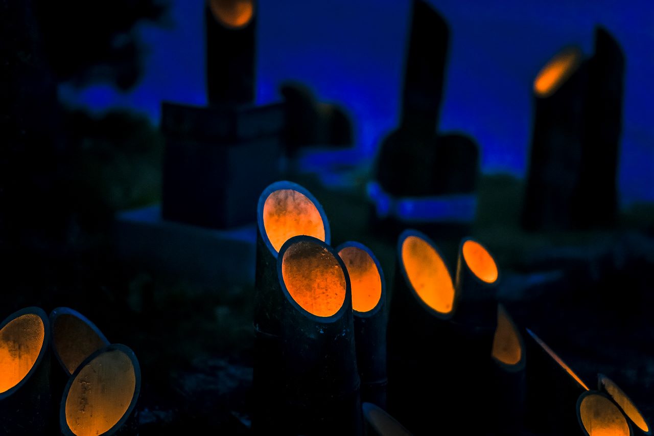 ฮิตะ Hita งานจุดเทียน จุดไฟไม้ไผ่ Festival