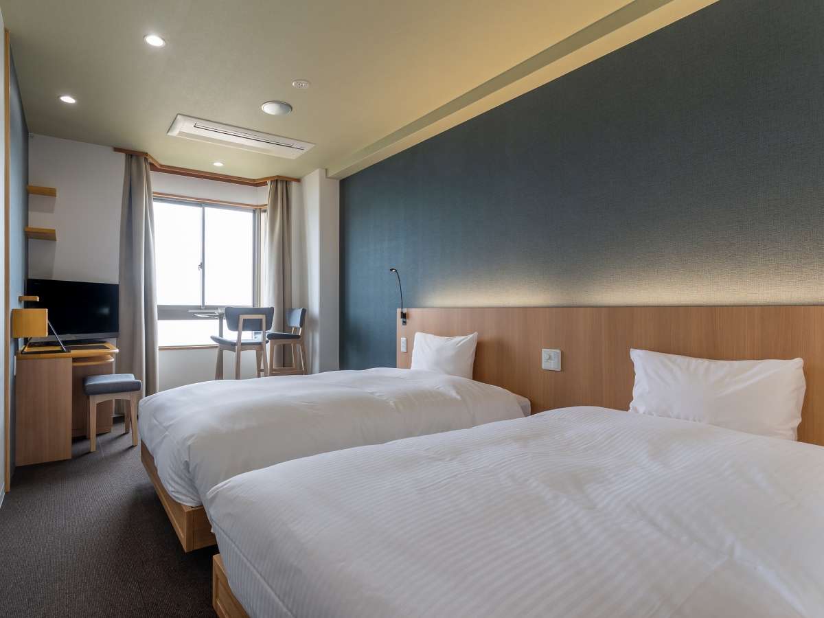 โรงแรม เกาะชิโกกุ ห้องแบบตะวันตก เตียงนอน Room