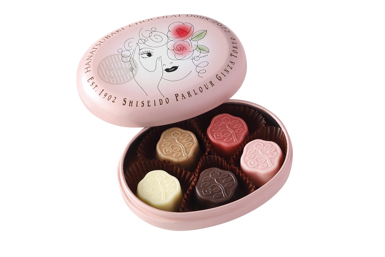 Shiseido Parlor Tokyo กินซ่า ของฝาก Hanatsubaki Chocolat Doux