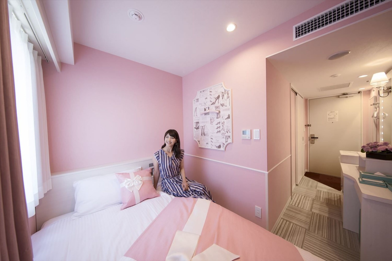 ห้องนอน ที่พัก สีชมพู