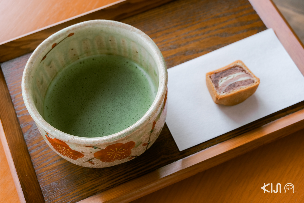 ชาเขียว ร้านน้ำชา Kanrantei