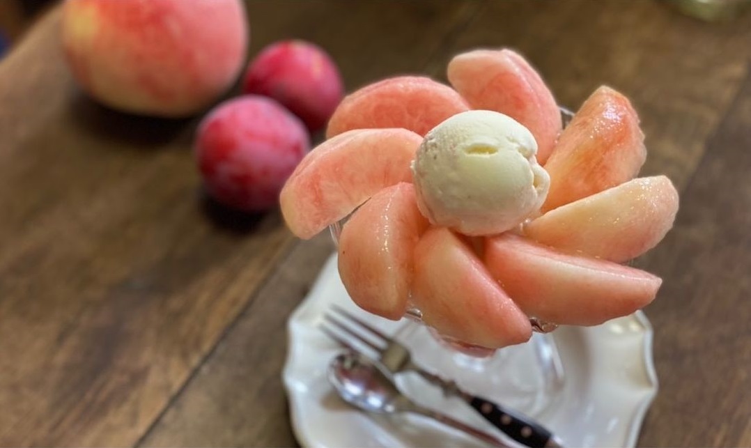 Peach Parfait พาร์เฟต์พีช Yamanashi