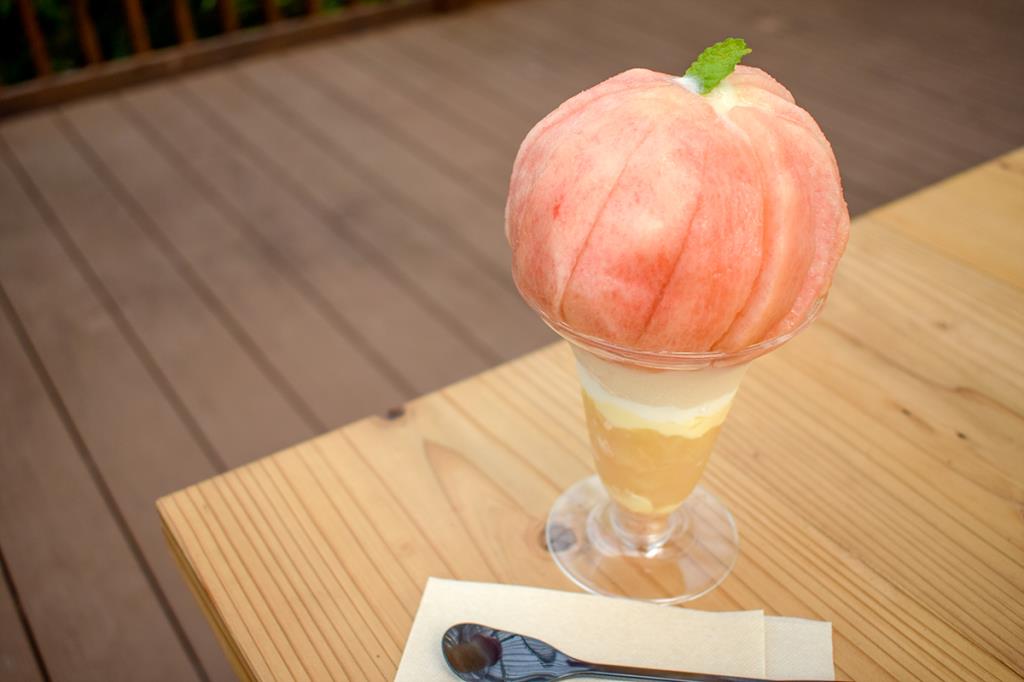  Seasonal Fruit Parfait Peach Peach Compote Yamanashi พาร์เฟต์พีช