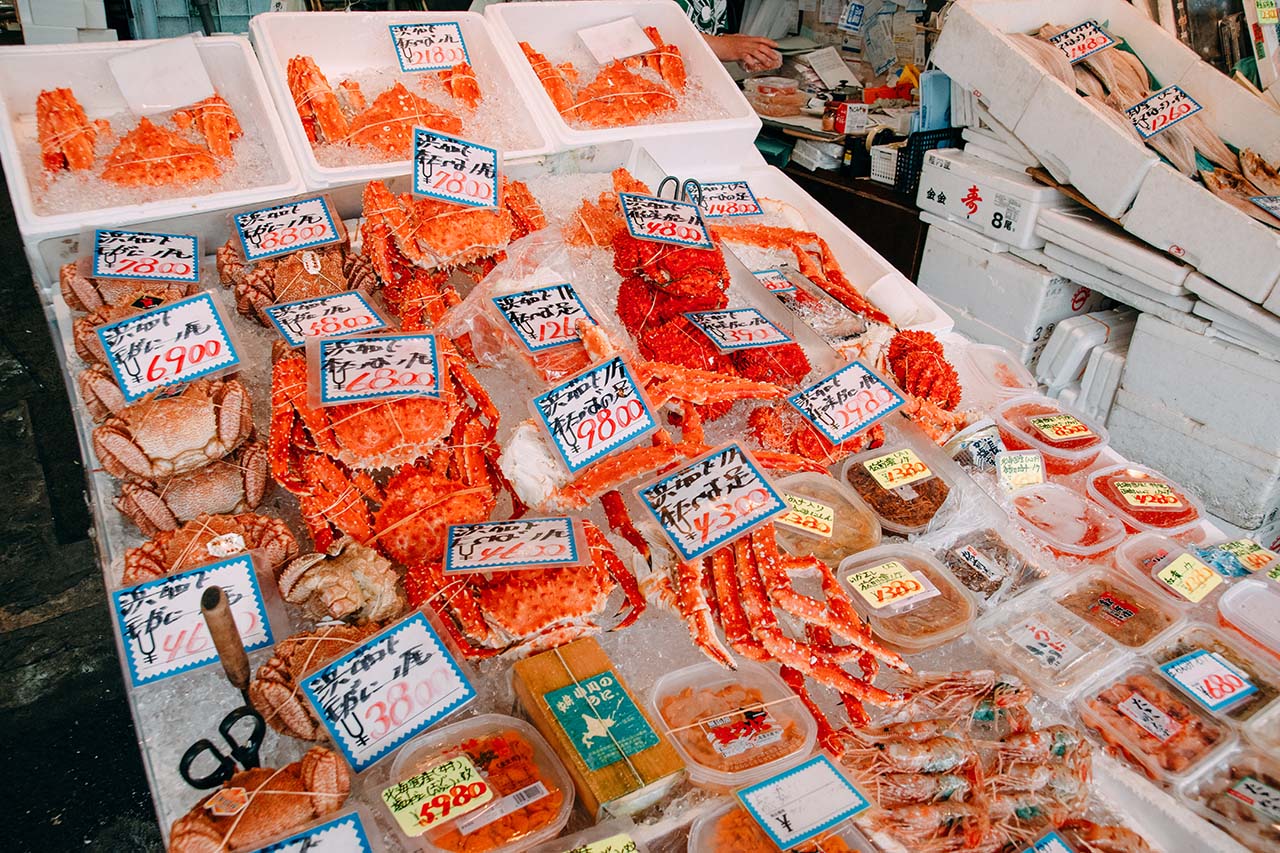 Hashimoto Shoten ตลาดปลา นิโจ