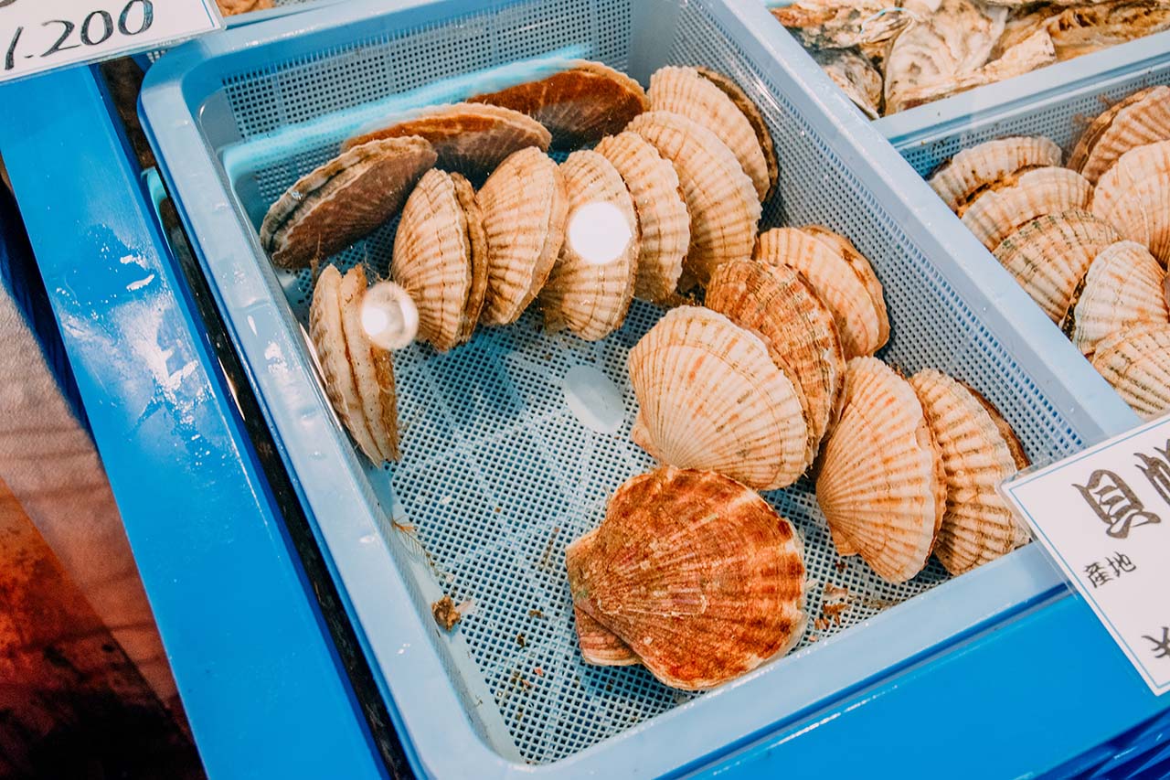 Fujita Shoten หอย ตลาดสด อาหารทะเลสด