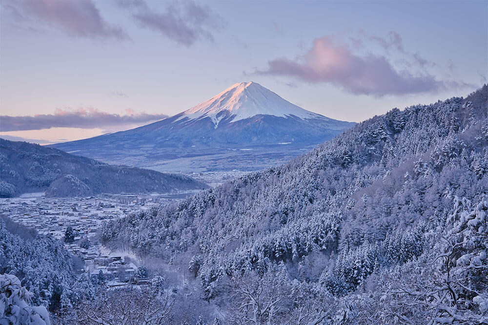 Misaka Road ภาพ ภูเขาไฟฟูจิ ฤดูกาล